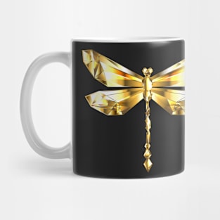 Gold Polygonal Dragonfly Mug